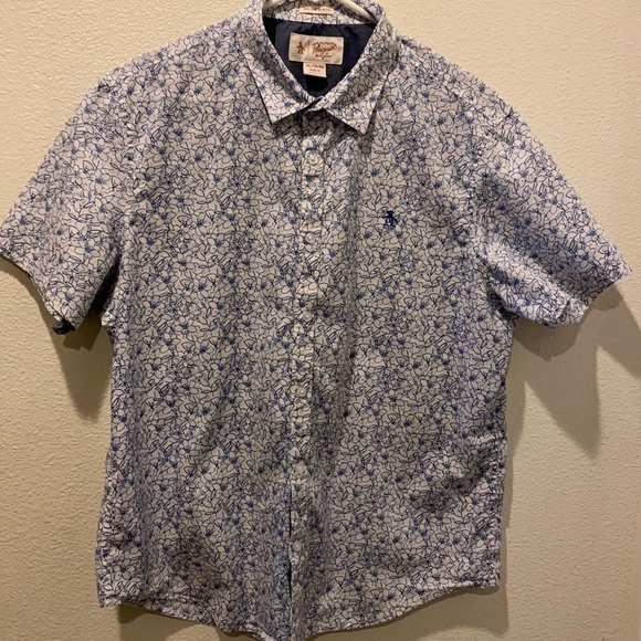 Penguin heritage slim fit floral shirt size extra large - Picture 1 of 4